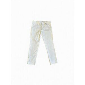 Gap Girlfriend Jeans Women’s 29/8 Mid-Rise Optic White Denim